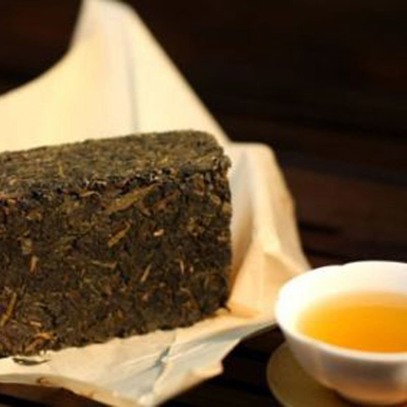 Anhua Tight And Black Shape Chinese Dark Tea For Restaurants And Tea Houses