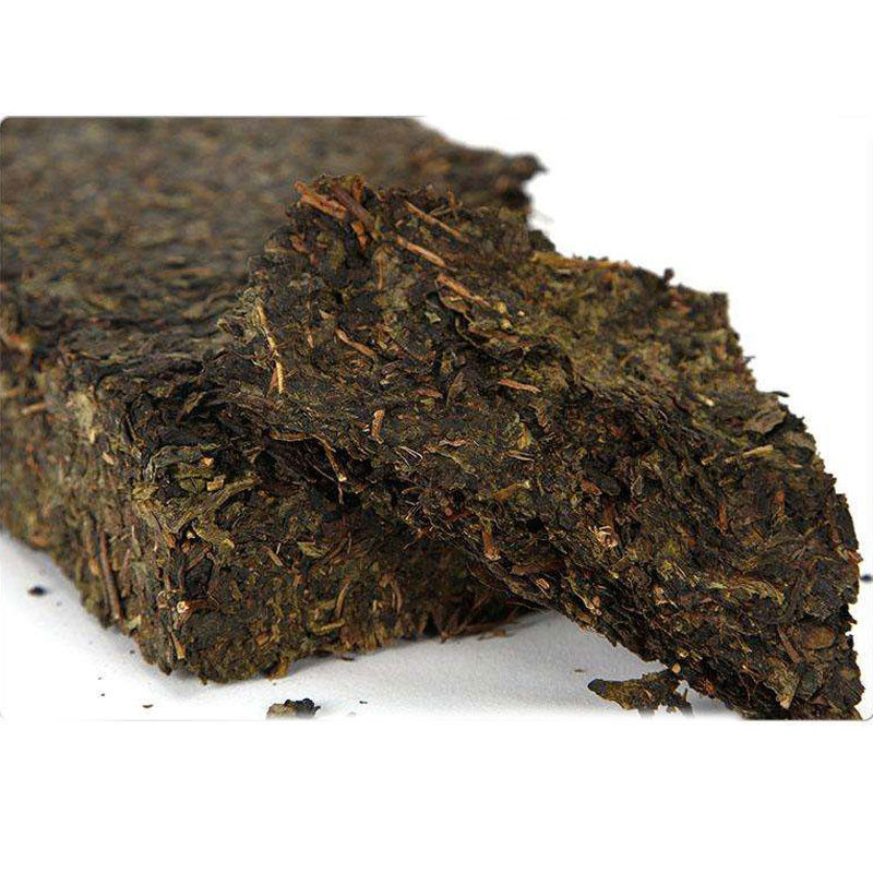 Anti-Mutation High Mountain Fuzhuan Brick Tea With A Shiny Appearance